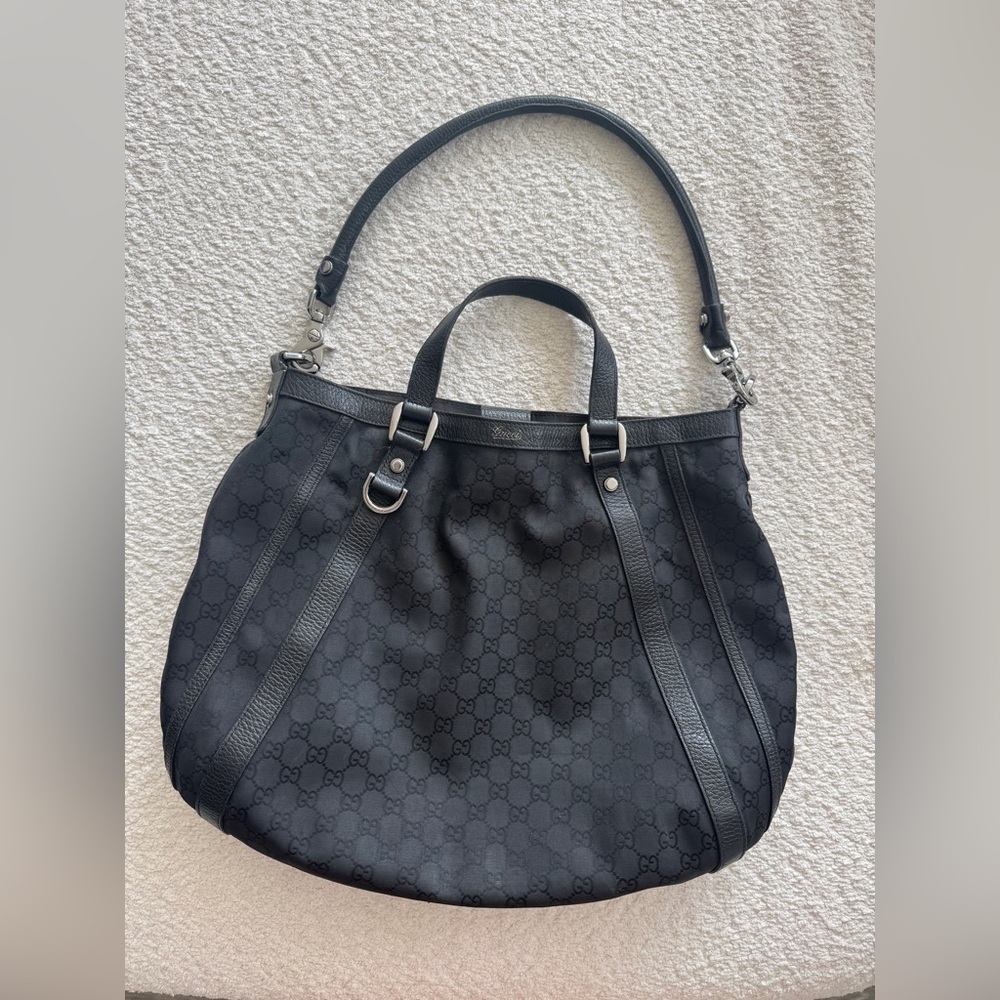 GUCCI Vintage Abbey Black Tote